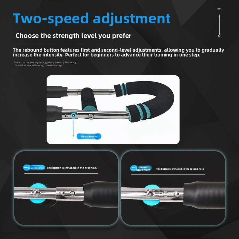 Adjustable Arm Strengthener Grip Bar Chest Expander